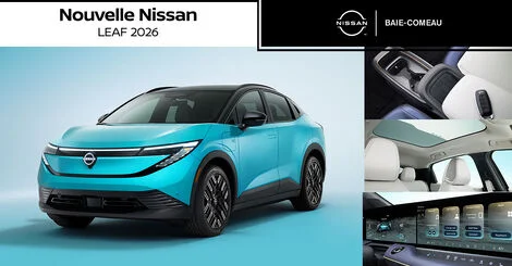Nouvelle Nissan LEAF 2026 : électrique, élégante et faite pour la Côte-Nord