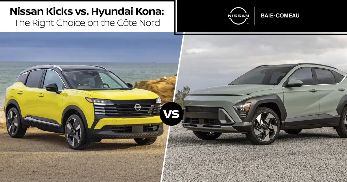 Nissan Kicks vs Hyundai Kona comparison